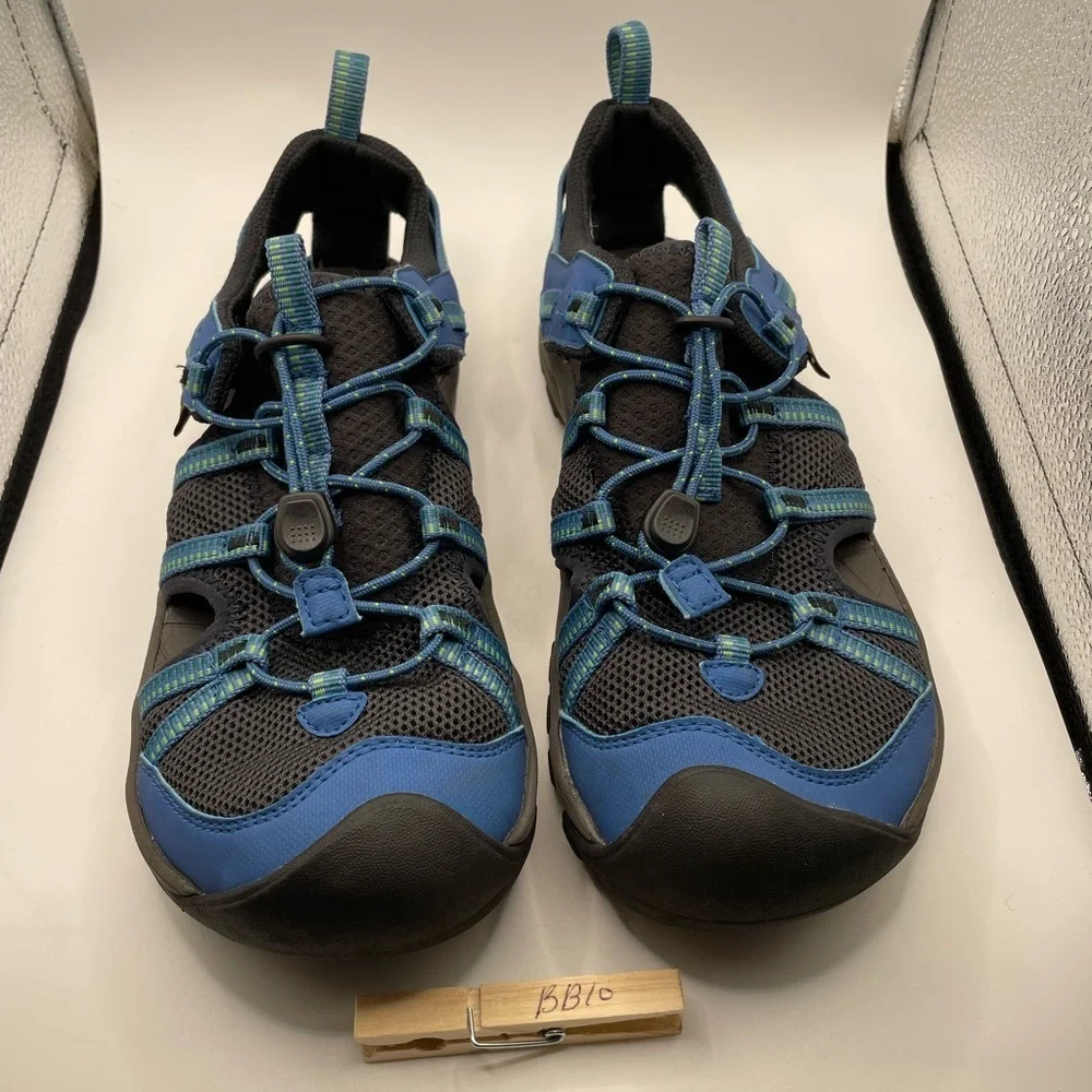 Teva Manatee Black and Blue Hiking water Sandals mens size 5